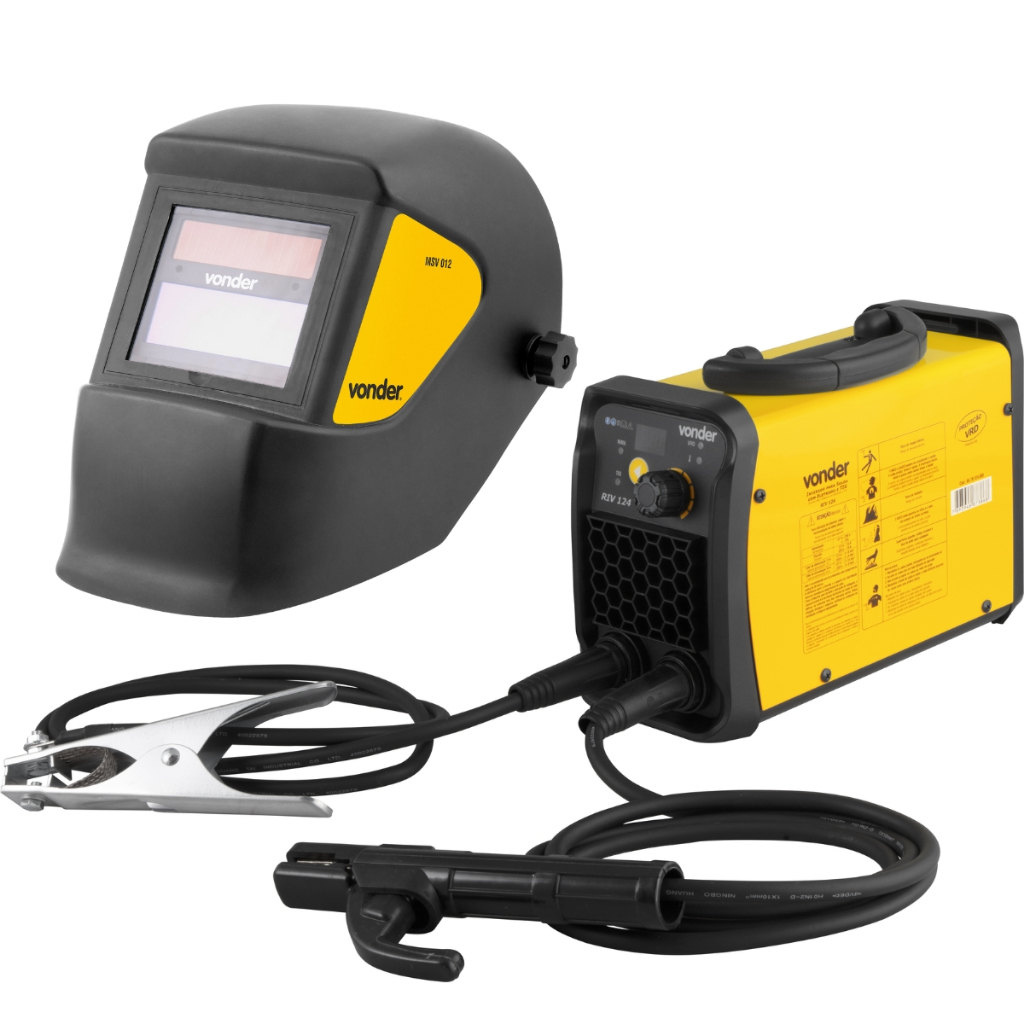 Inversor Para Solda Display Digital RIV124 Bivolt Com Mascara MSV012 Tonalidade 12 Vonder