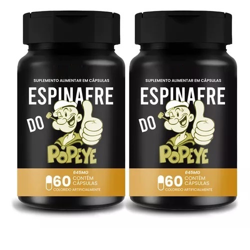 2 Unidades Espinafre Do Popeye Capsulas Única Loja Oficial Original