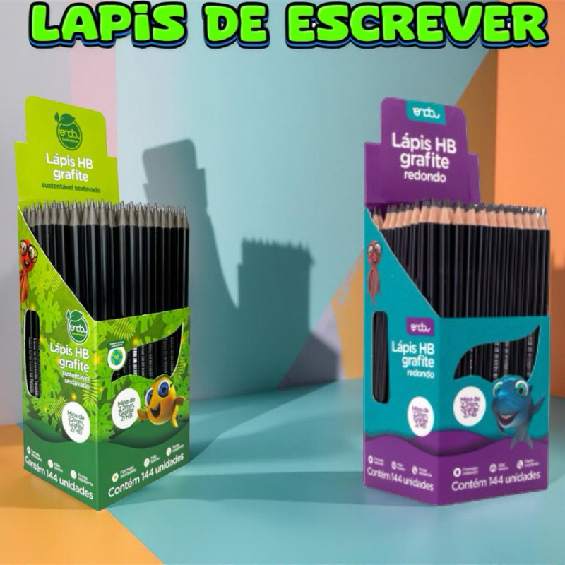 kit 50 Lápis preto HB N:2,lápis de escrever Eco em Oferta na Shopee