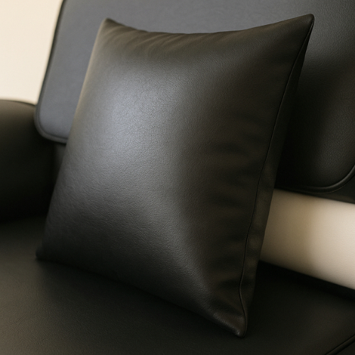 6 Capas para almofada Impermeável preta 45 X 45cm Com Zíper