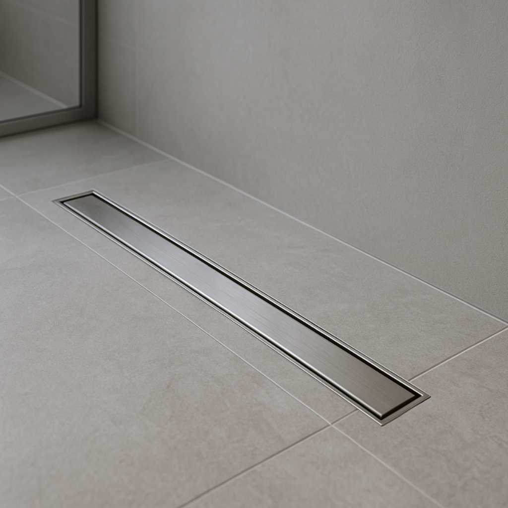 Ralo Linear Oculto Invisível 5cm com Grelha em Inox e Caixa Coletora Sifonada 50cm 70cm 80cm 90cm em Oferta na Shopee