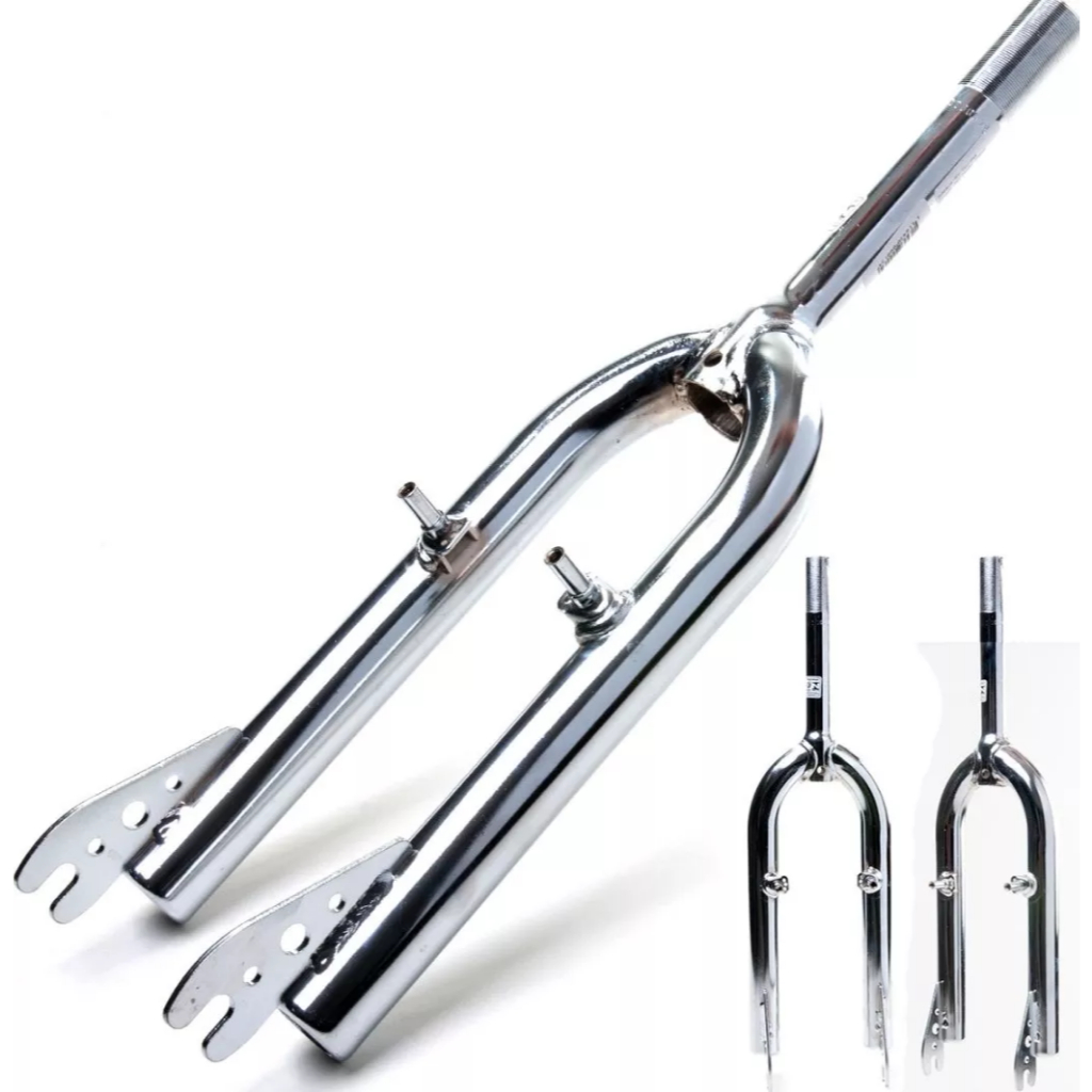 Garfo Bike/Cross V-brake Aro 20 Em Aço Cromado 21.1mm Reforçado Ciclismo em Oferta na Shopee