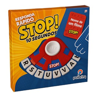 Jogo STOP 10 Segundos ou Tapalavras Que Trava Letras - Jogo De Tabuleiro