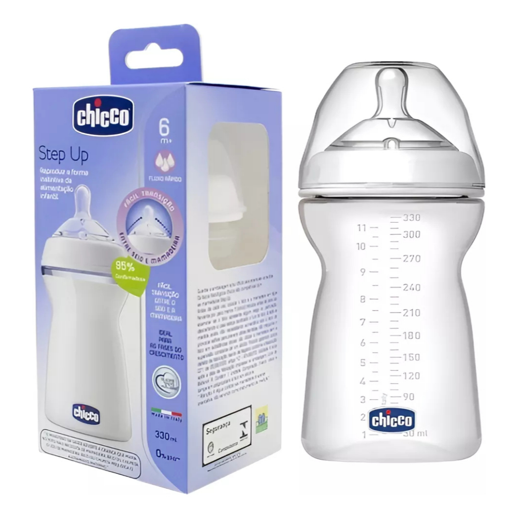 Mamadeira Chicco New Step Up 330ml Fluxo Rapido Chicco