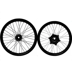 Par Roda Jante Aro Preto Raios 4mm Cromado Xtz 250 Lander Tenere 250