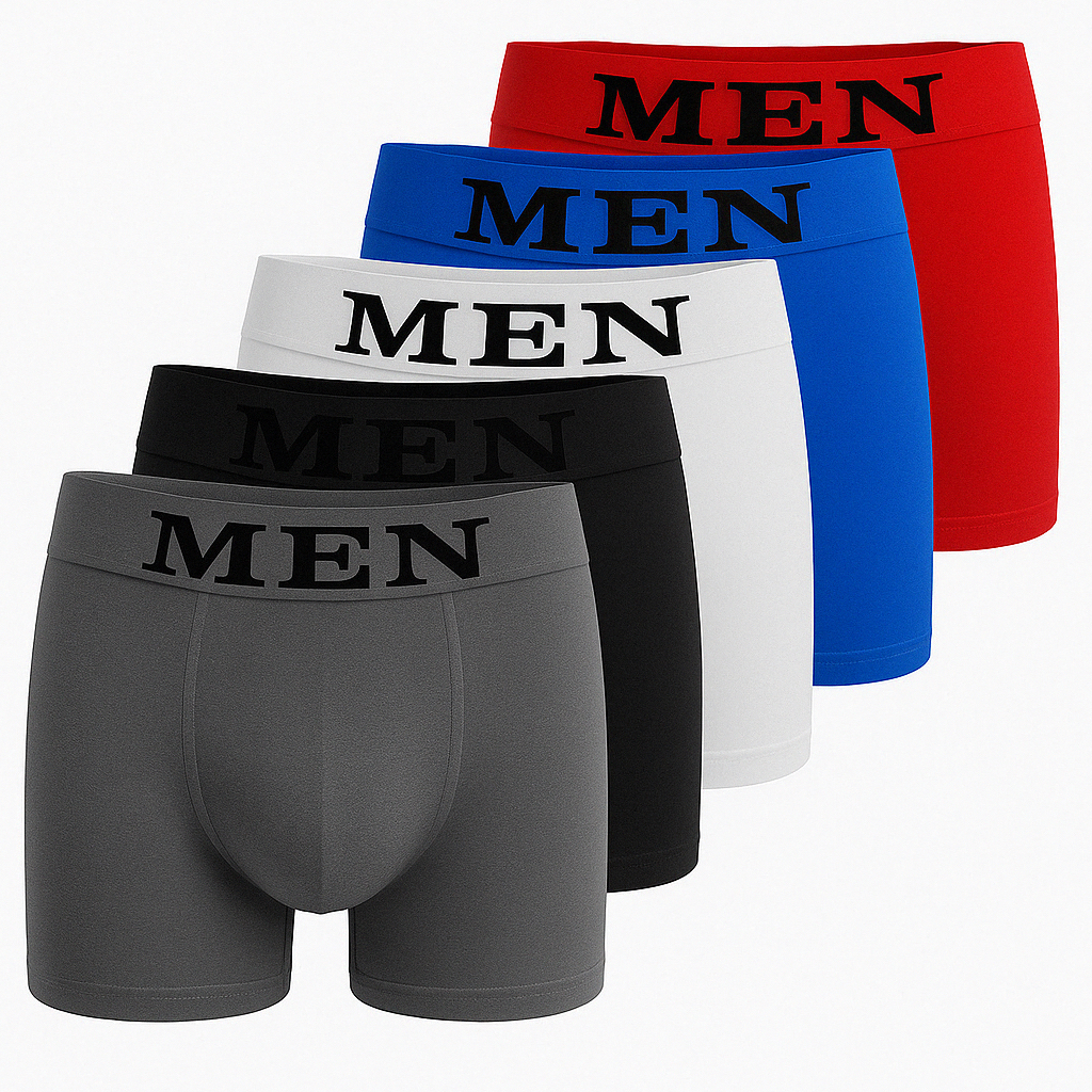 Kit Com 5 Cuecas Microfibra Premium em Oferta na Shopee