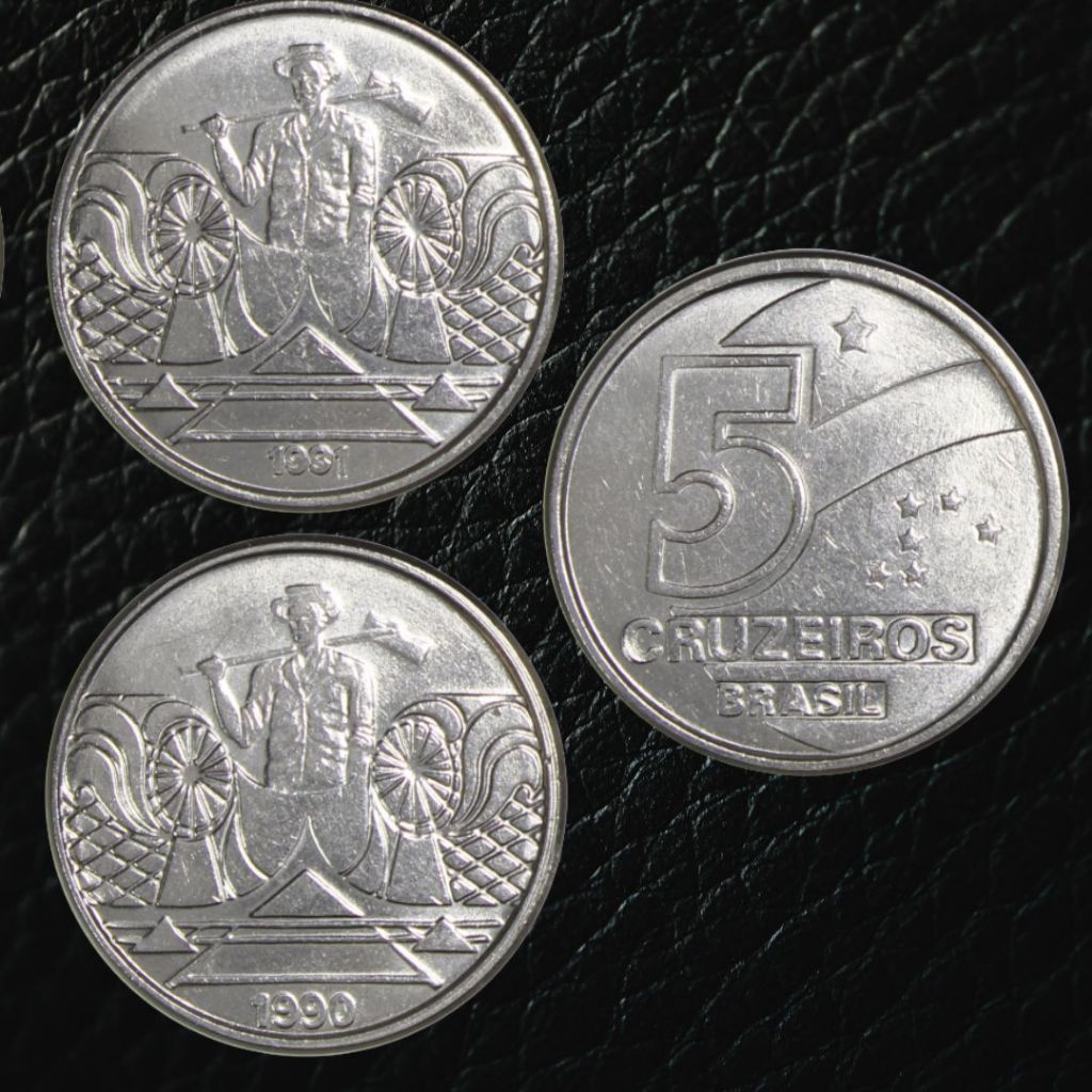 Moeda 5 Cruzeiros Salineiro 1990, 1991 (unidade)