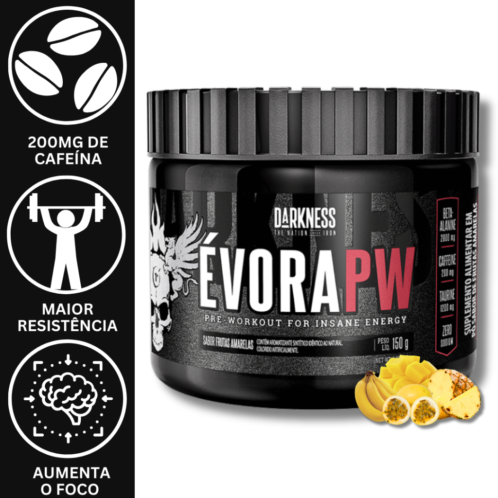 PRÉ TREINO EVORA PW (300G E 150G) - DARKNESS em Oferta na Shopee