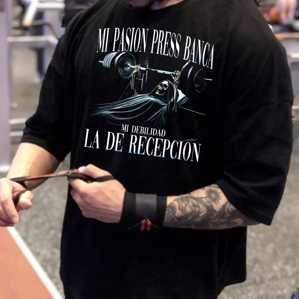 Camiseta Oversized Streetwear Treino Academia Gym Fitness Lançamento Confortável 100% Algodão