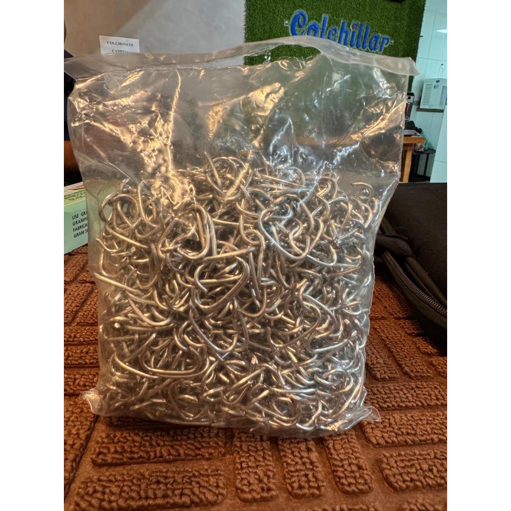 1Kg Grampo C Meia Lua Banco de Carro Tapeçaria Concertina