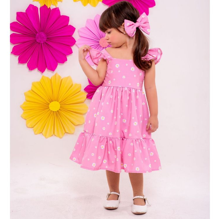 Vestido Infantil Princesa Pink - Armação de Tule