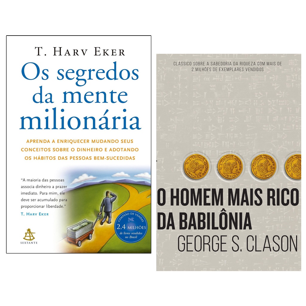 Kit Livro Os Segredos da Mente Milionária + O homem mais rico da Babilônia