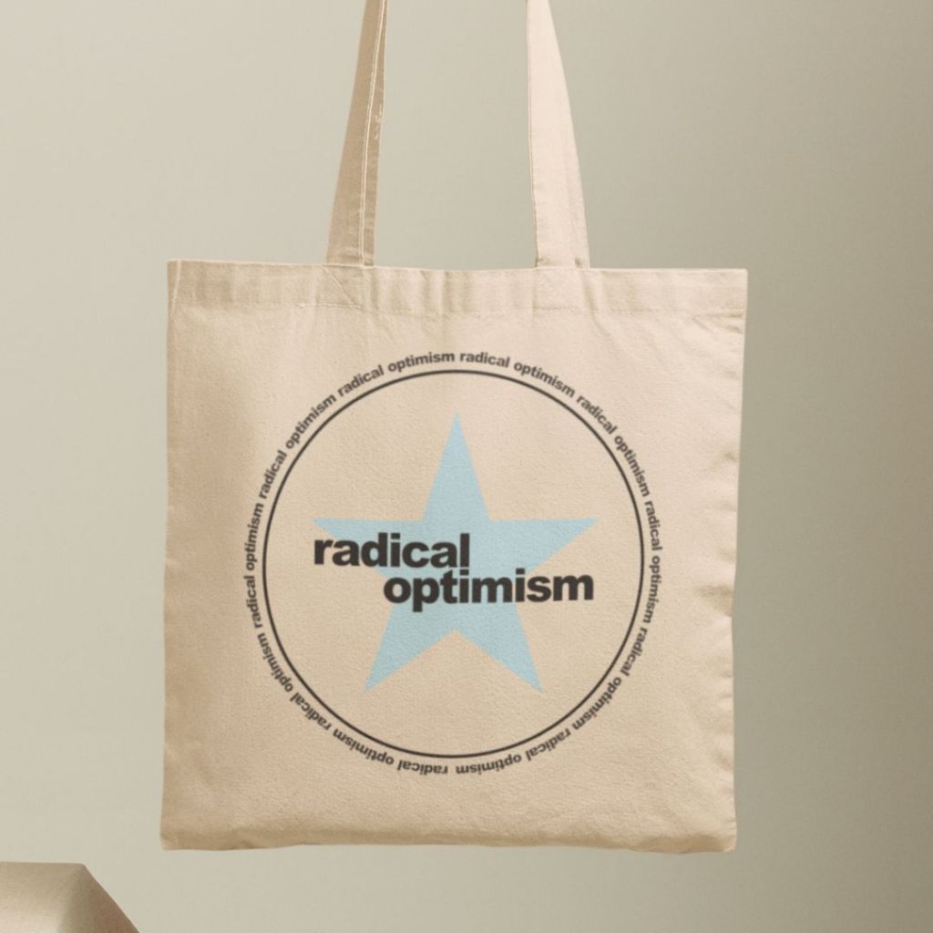 ToteBag Ecológica Cantora Pop Dua Lipa Ecobag 100% Algodão Sustentável Radical Optimism