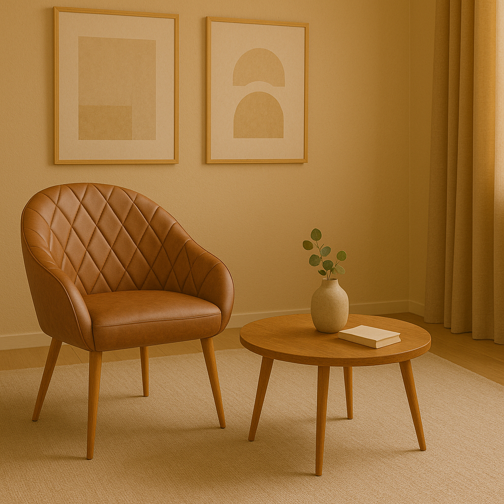 Poltrona Cadeira Decorativa Estofada Para Recepção Escritório Resistente Com Pés Palito em Oferta na Shopee