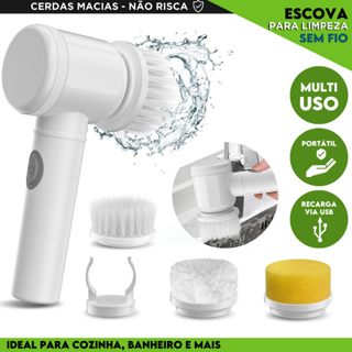 Escova Elétrica Sem Fio Para Limpeza Pesada Limpador Multiuso Prático e Fácil Recarregável - SHEFA em Oferta na Shopee