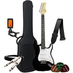 Kit Guitarra Stratocaster Iniciante Estudante Bravo Beg100 + Acessórios
