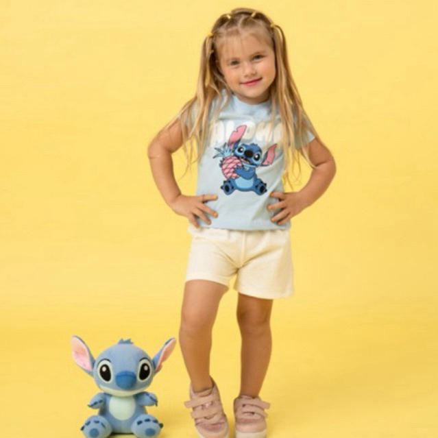 ( 10 ) Conjuntos infantil feminino estampado (tamanhos 2/4/6/8)