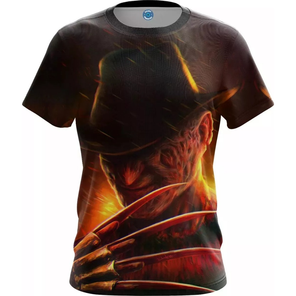 Camisa Estampadas Unissex Freddy Krueger Personagens 255