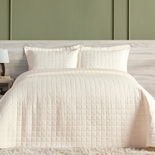 Cobre Leito Toque Aveludado Percal 300 Fios Colcha Solteiro Casal Queen King 2 e 3 Peças em Oferta na Shopee