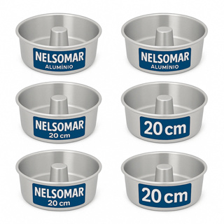 Kit 6 Formas de Bolo Pudim 20cm - Assa Rápido em Oferta na Shopee