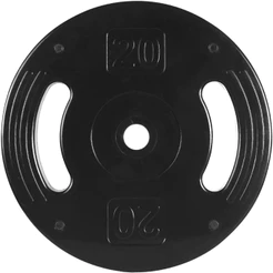 Anilha Injetada Com Furo 31mm 5 a 20 kg Peso De Academia Emborrachada Para Barra E Halter Musculação