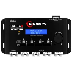 Processador De Áudio Digital Taramps PRO 2.4D Equalizador Crossover 2 Entradas 4 Saídas
