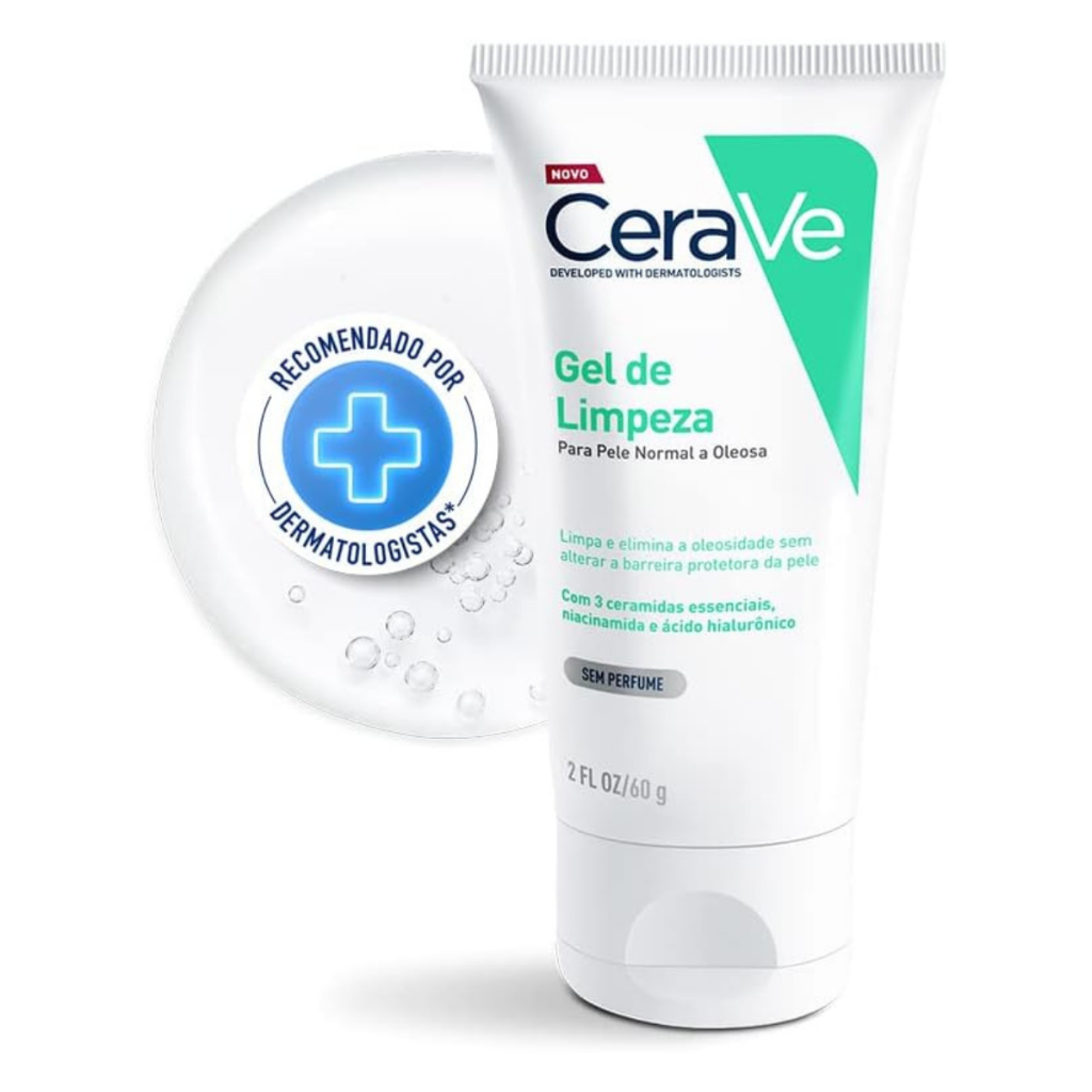 Gel De Limpeza Facial CeraVe Pele Normal e Oleosa Sem Perfume