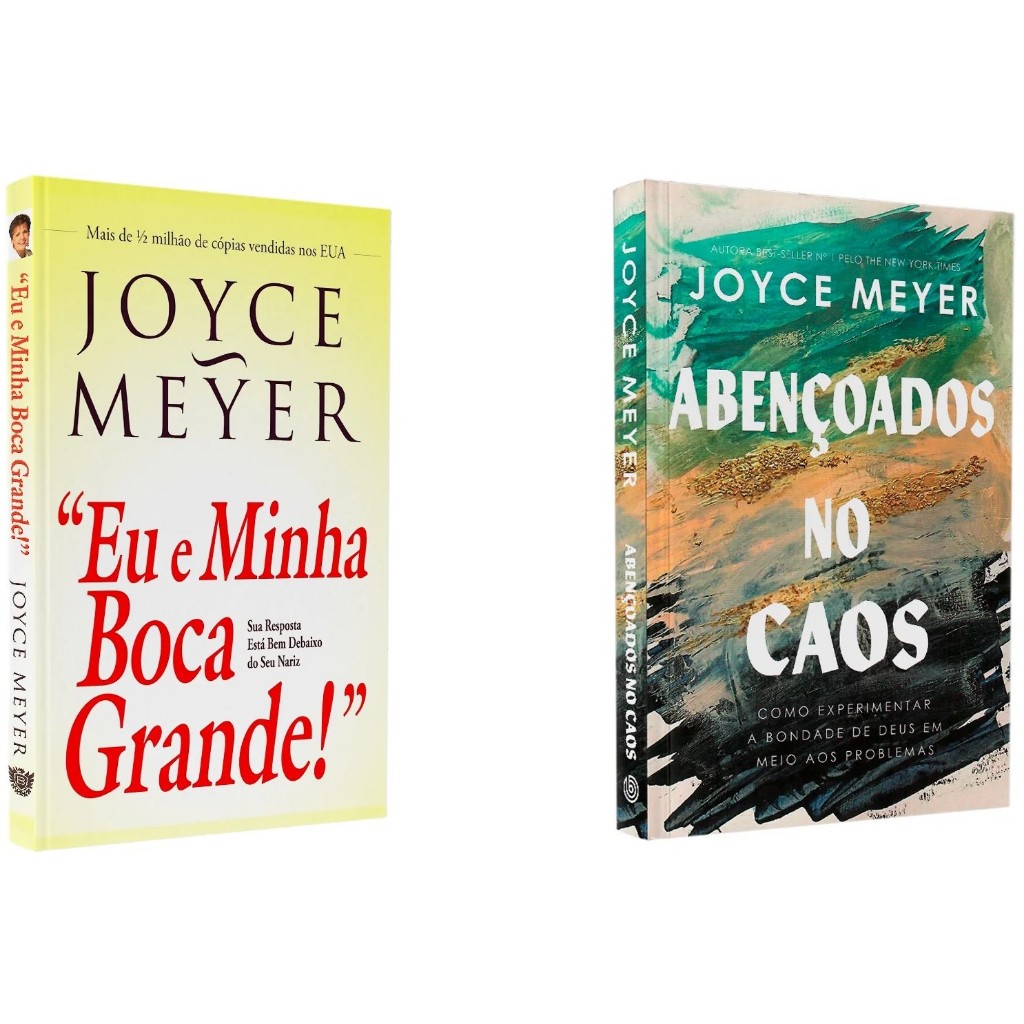 Kit Abençoados no Caos + Eu e Minha Boca Grande | Joyce Meyer em Oferta na Shopee