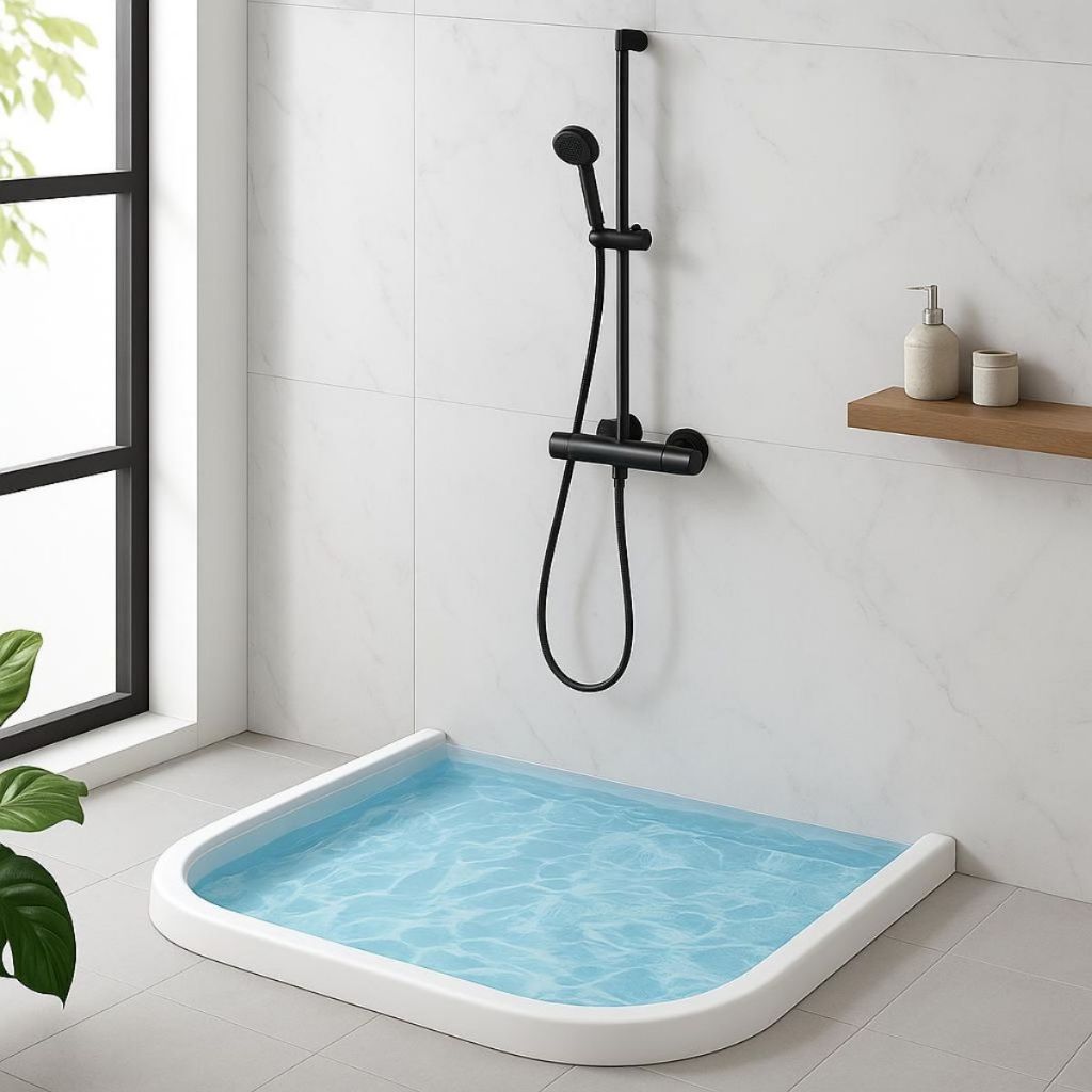 Barreira de Agua Retenção em Silicone Vedação Area Molhada Banheiro Box Lavanderia