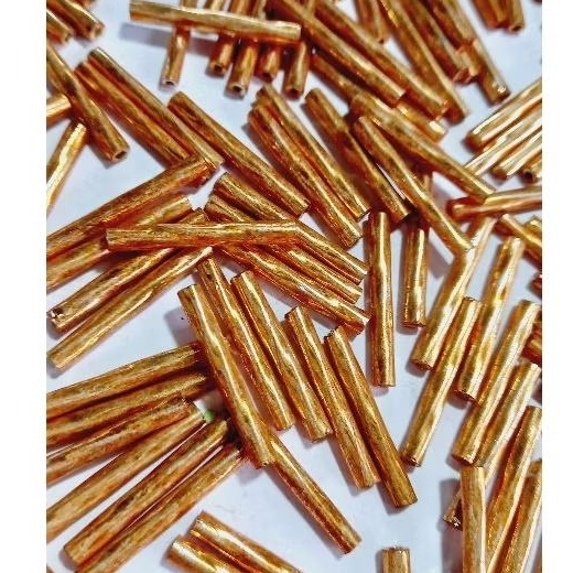 Canutilho Dourado Ouro Brilhante 20mm