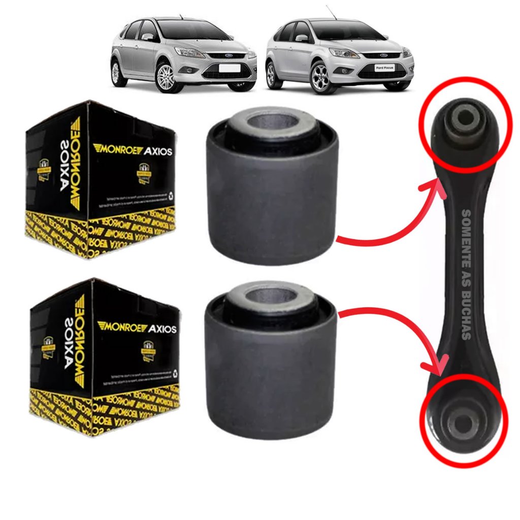 02 Bucha Braço Suspensão Traseira Ford Focus 2008 2009 2010 2011 2012 Original AXIOS com nota fiscal em Oferta na Shopee