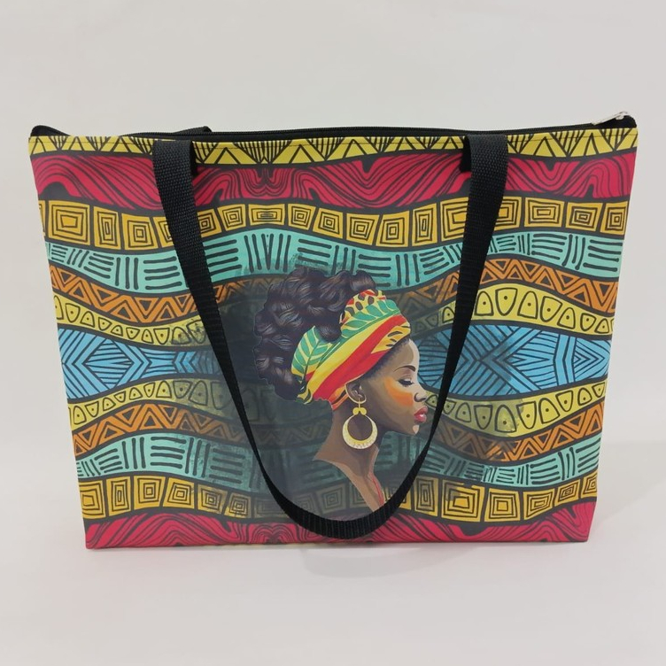 Bolsa Sacola Personalizada Africa Tote Africana Étnica Color em Oferta na Shopee