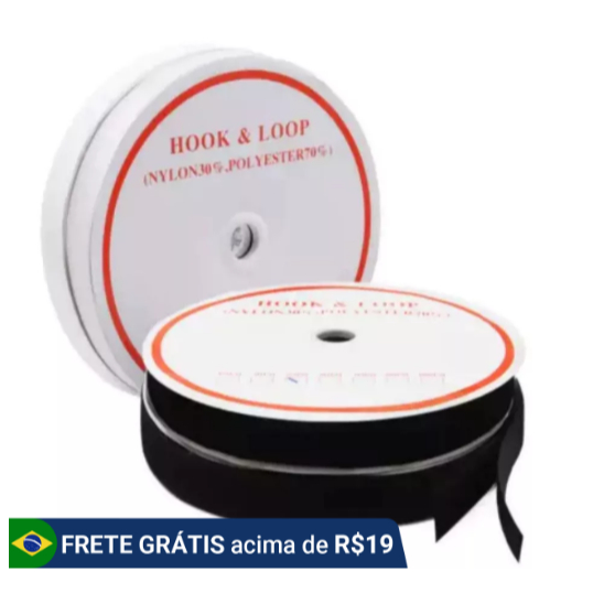 Velcro 16mm Macho e Fêmea (par) Fita de Fixação Costurável em Oferta na Shopee