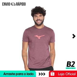 Camiseta Mizuno Treino Run Spark Mescla Masculina Original Com Nota Fiscal e Garantia em Oferta na Shopee