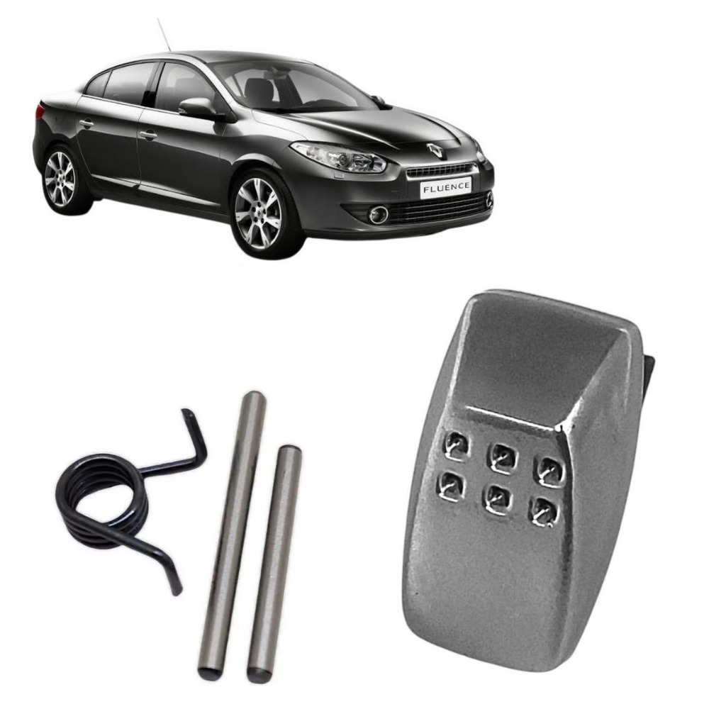 Botão Pino e Mola para Manopla Alavanca de Marchas Renault Fluence 2011 a 2018