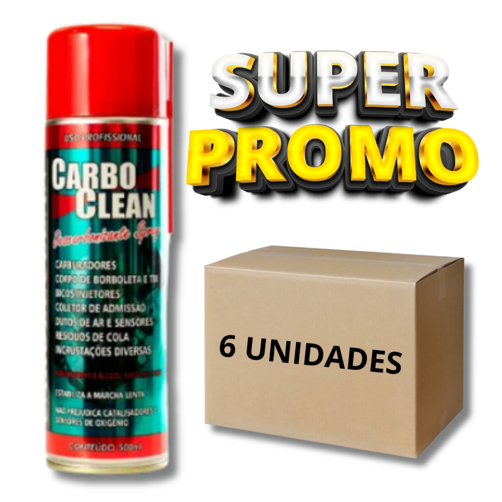 KIT 6 CARBO CLEAN LIMPA BICO TBI 500ml