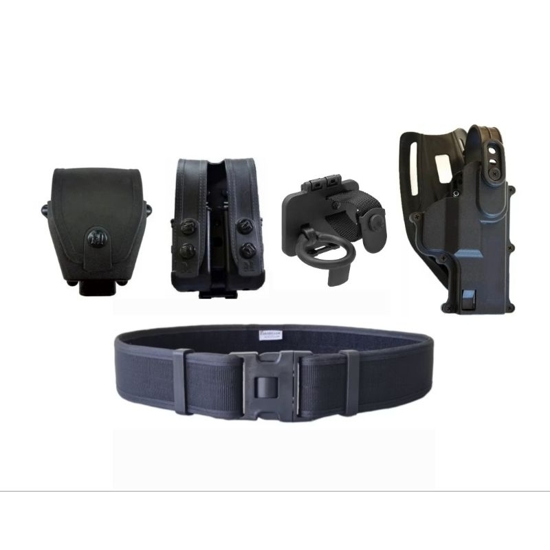 Coldre MC03 + Porta Carregador & Algema + Cinto Parabellum M. + Porta Tonfa