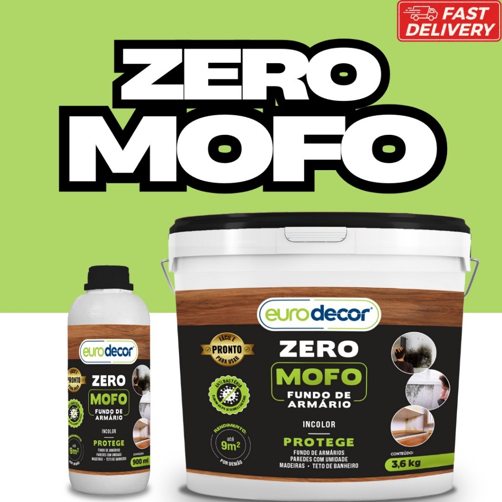 Verniz Anti Mofo 900ml Ou 3.6KG Zero Mofo Pinturas e Texturas Internas e Externas