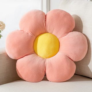 Almofada Flor 50CM 🌸 Pétalas Gigantes Pelúcia Premium | Decorativa Macia Quarto Infantil Sofá Menina em Oferta na Shopee