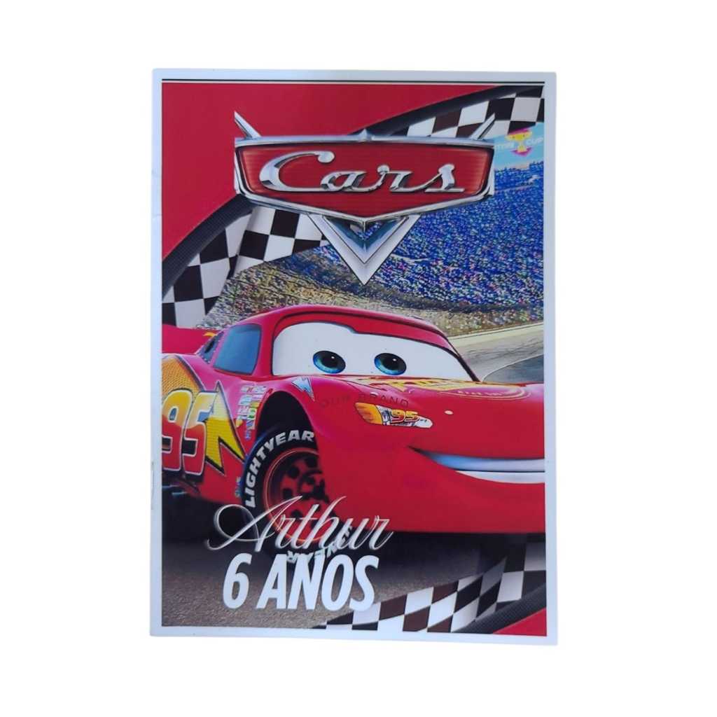 Livrinhos para Colorir Carros Lembrancinhas Personalizado com nome e idade em Oferta na Shopee