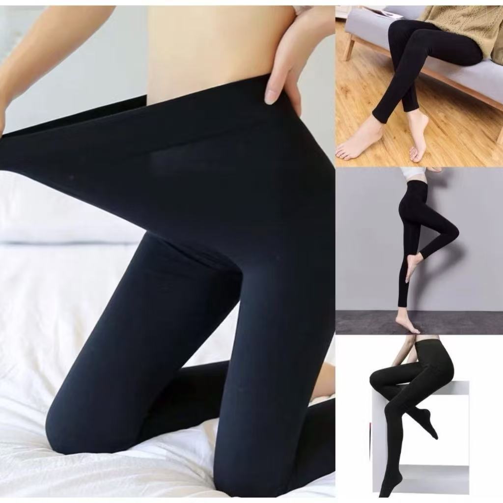 Meia Calça térmica Fio 80 Preta Adulto - Feminino com Pé e sem pé