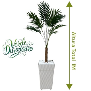 Planta Artificial Arranjo  Decoraçao de Casa Folhagem  e Vaso em Oferta na Shopee