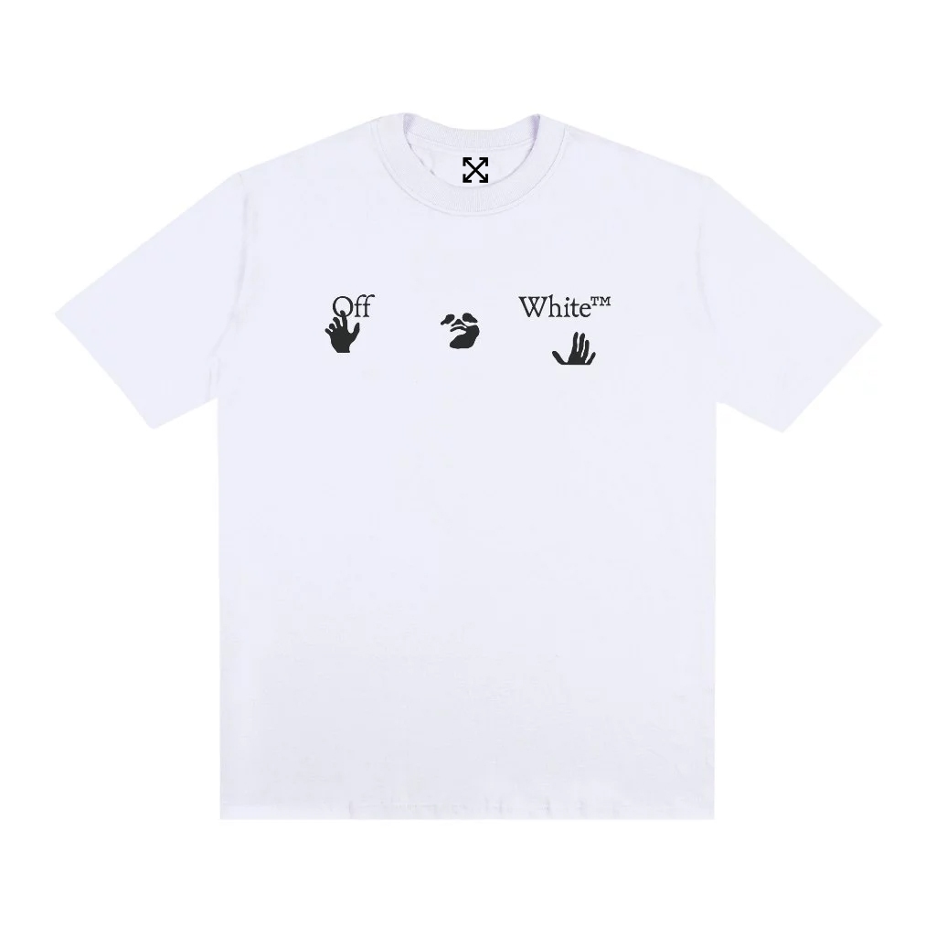 Camiseta Streetwear Estampada OffWhite Mimic Fio 30.1 Manga Curta Unissex 100% Algodão