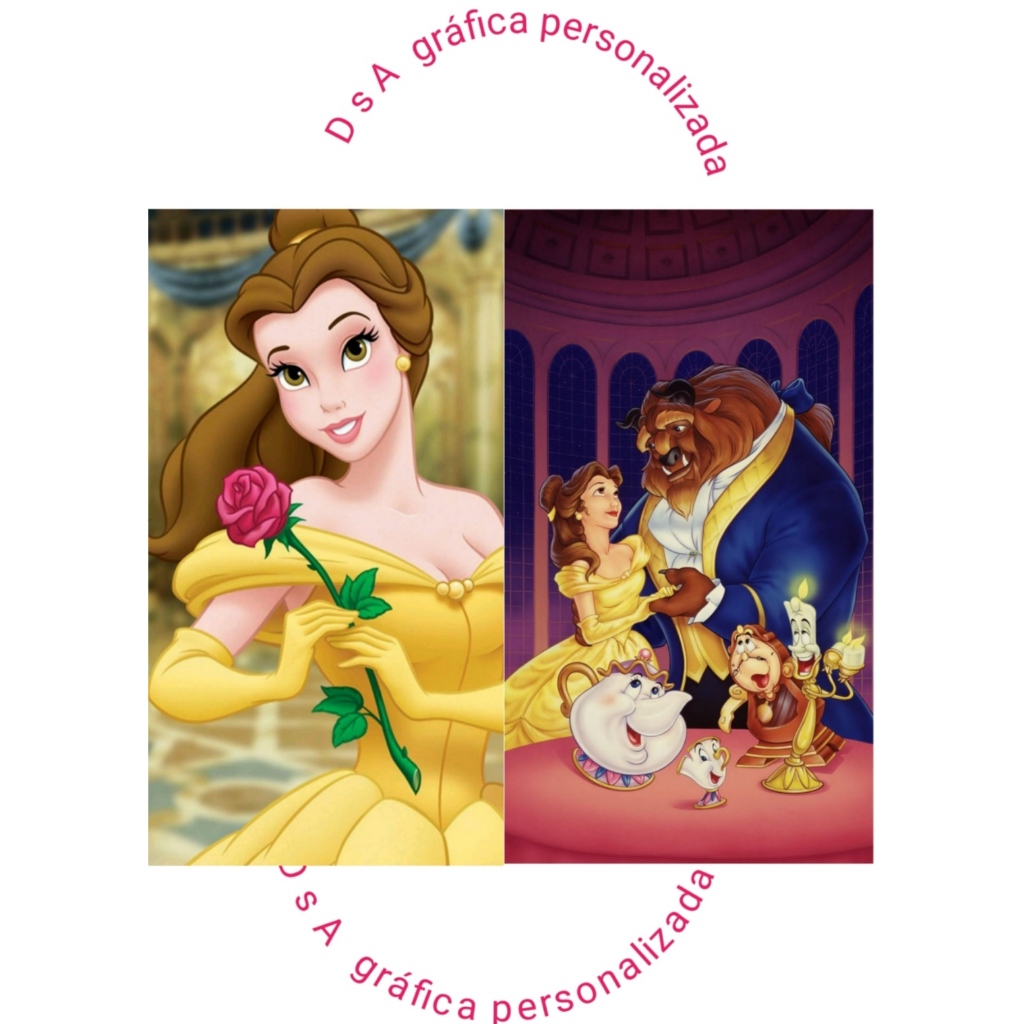 10 Livrinhos de colorir personalizado com 8 desenhos a bela e a fera lembrancinha festa aniversario