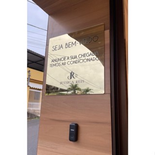 Placa Identificação Sinalização De Porta Personalizada 1un - 30x30cm Acrilico Alta qualidade em Oferta na Shopee