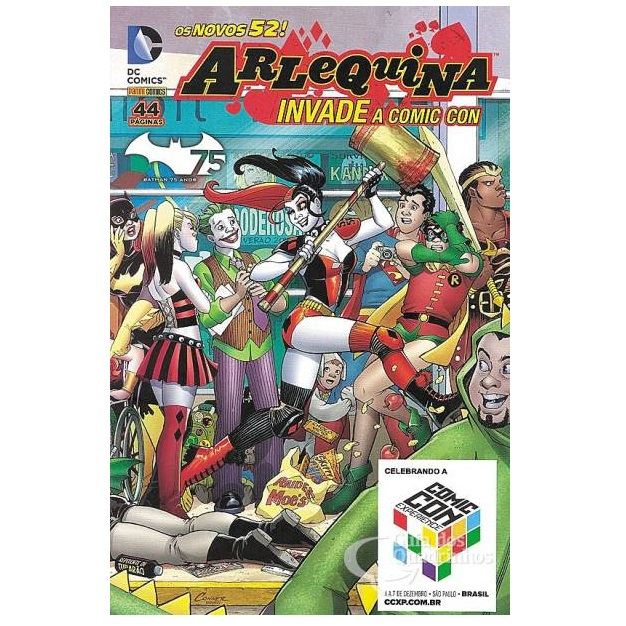 HQ Arlequina Invade a Comic Con Experience 2014 DC Panini Os Novos 52!
