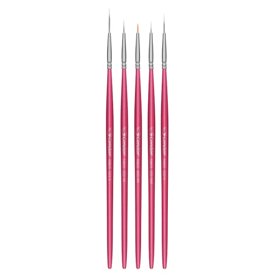 Kit 5 Pincéis Fino Acabamento (Liner e Filete) Condor - Ref 596/0