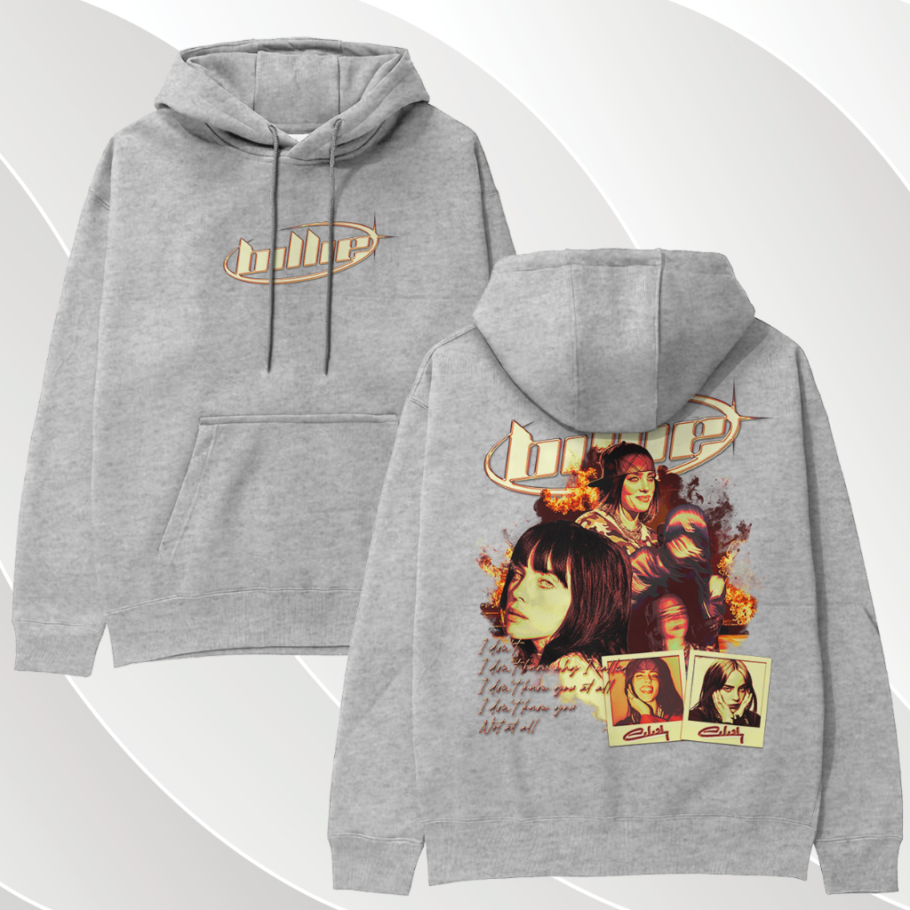 Moletom Billie Eilish Blusa Canguru Frio Unissex Cantora Pop