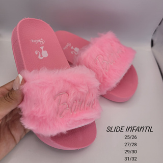 Chinelo Slide Infantil Menina Papete Feminina Pelucia com Pelinhos em Oferta na Shopee