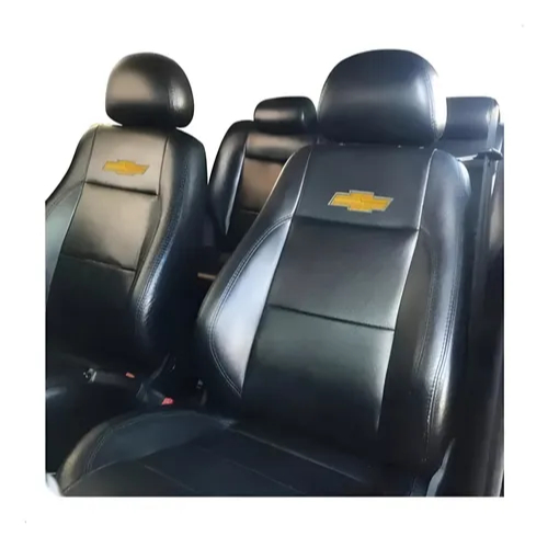Capas Banco Carro Couro 100% Chevrolet Onix Prisma Celta Ágile Vectra Astra Corsa S10 + Capa Volante